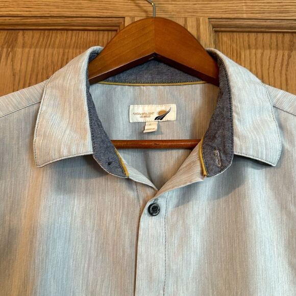 FUNDAMENTAL COAST Short Sleeve Button Front Shirt - Picture 7 of 10